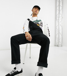 Черный джинсовый комбинезон ASOS DESIGN-Черный цвет