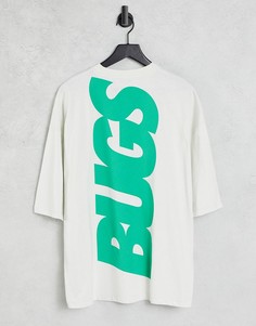 Серая футболка в стиле oversized с принтом Багза Банни из Looney Tunes ASOS DESIGN-Серый