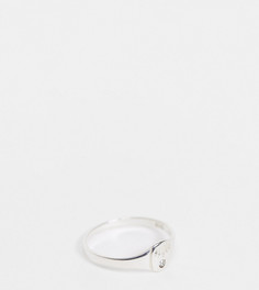 Кольцо из стерлингового серебра с искусственным бриллиантом для родившихся в апреле Kingsley Ryan-Серебристый