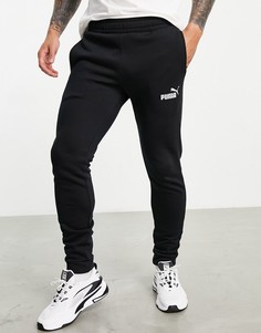 Черные спортивные штаны Puma Clean-Черный цвет