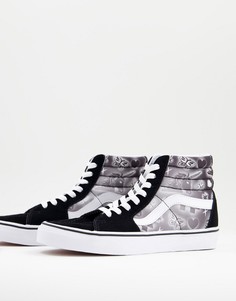 Черные с фиолетовым кроссовки Vans Sk8-Hi Better Together-Черный цвет