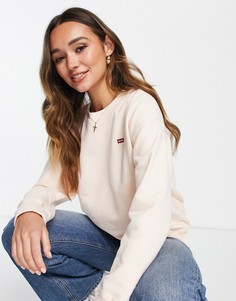 Свитшот цвета морского гребешка классического кроя с круглым вырезом Levis-Светло-бежевый цвет Levis®