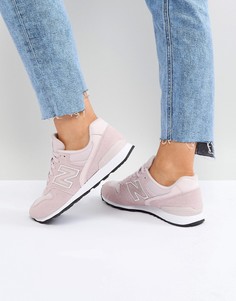Розовые кроссовки металлик New Balance 996-Розовый