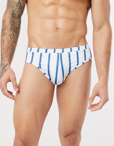 Плавки в полоску ASOS DESIGN-Разноцветный