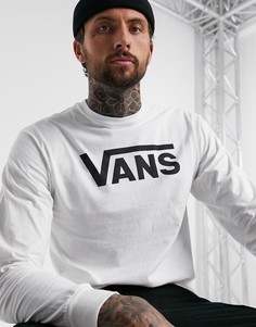 Белый лонгслив Vans Classic