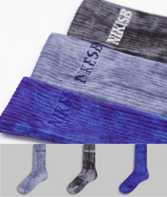 Набор из 3 пар выбеленных носков Nike SB Everyday Max-Многоцветный