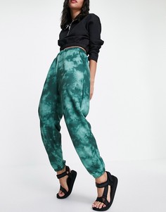 Зеленые джоггеры с принтом тай-дай ASOS DESIGN-Зеленый цвет