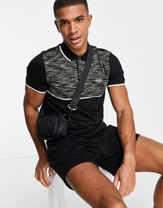 Футболка-поло BOSS Athleisure Paule-Черный цвет