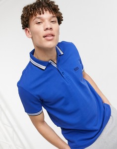 Футболка-поло BOSS Athleisure-Голубой