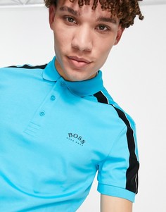 Футболка-поло BOSS Athleisure Paule-Голубой