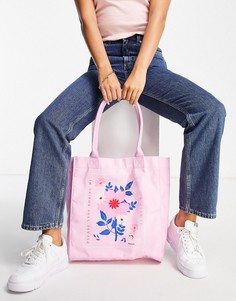 Розовая сумка-тоут с принтом Skinnydip Im over it-Розовый цвет