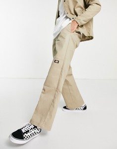 Брюки цвета хаки со вставками на коленях Dickies-Зеленый цвет