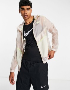 Бежевая ветровка Nike Running Wild Run-Светло-бежевый цвет