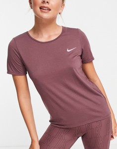 Фиолетовая футболка с короткими рукавами Nike Run Division Dri-FIT-Фиолетовый цвет