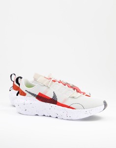 Светло-бежевые кроссовки с красной отделкой Nike Crater Impact-Светло-бежевый цвет