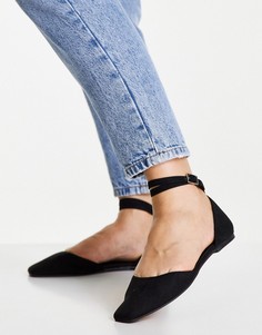 Черные балетки ASOS DESIGN Lift-Черный цвет