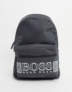 Серый рюкзак с логотипом BOSS