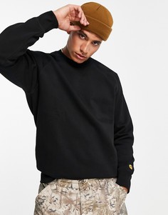 Черный свитшот Carhartt WIP Chase-Черный цвет