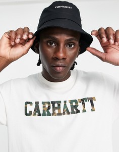 Черная панама с надписью Carhartt WIP-Черный цвет