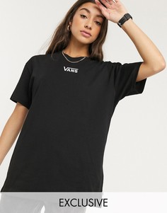 Черная футболка с логотипом на груди Vans – эксклюзивно для ASOS-Черный цвет