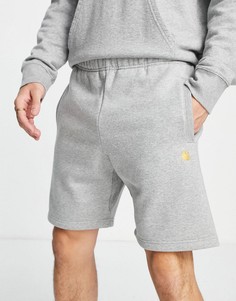 Серые трикотажные шорты Carhartt WIP Сhase-Серый