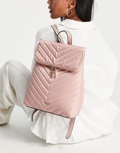 Розовый рюкзак на подкладке с шевронным узором Dune-Розовый цвет