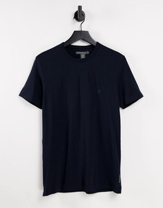 Темно-синяя футболка с круглым вырезом French Connection-Темно-синий
