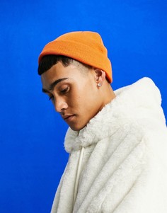 Оранжевая шапка-бини ASOS DESIGN-Оранжевый цвет