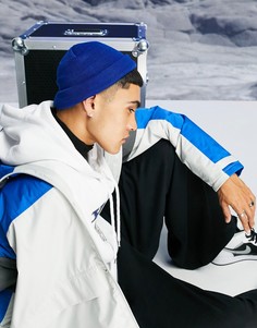 Синяя шапка-бини ASOS DESIGN-Голубой