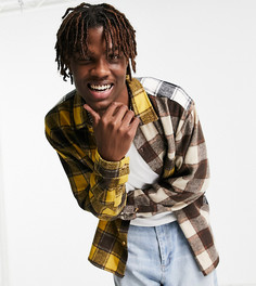 Рубашка в клетку с контрастным дизайном Reclaimed Vintage Inspired-Multi