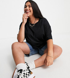 Футболка в стиле oversized черного цвета ASOS DESIGN Curve-Черный цвет