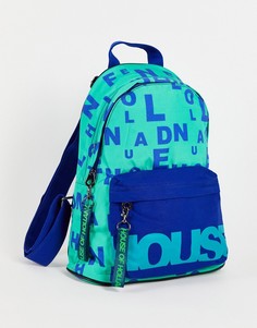 Бирюзовый рюкзак с логотипом House of Holland-Голубой