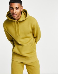 Оливковый худи от комплекта Topman-Зеленый цвет