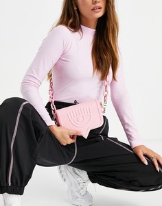Маленькая розовая сумка через плечо с глазом Chiara Ferragni-Розовый цвет