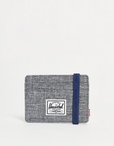 Серая фактурная визитница Herschel Supply Co Charlie-Серый