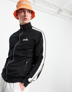 Черная куртка на молнии с логотипом ellesse-Черный цвет