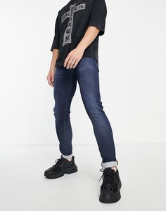 Выбеленные зауженные джинсы Armani Exchange J14-Голубой