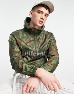 Куртка без застежки с камуфляжным принтом ellesse-Зеленый цвет