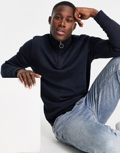 Темно-синий джемпер с короткой молнией 1/4 Jack & Jones Originals