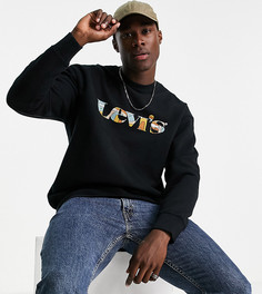 Черный свитшот с логотипом на груди Levis – эксклюзивно для ASOS-Черный цвет Levis®