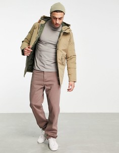 Бежевая парка с капюшоном Jack & Jones Originals-Светло-бежевый цвет