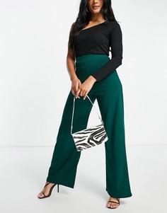 Изумрудно-зеленые брюки с завышенной талией от комплекта I Saw It First-Зеленый цвет