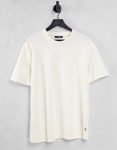 Бежевая трикотажная oversized-футболка Jack & Jones Premium-Светло-бежевый цвет