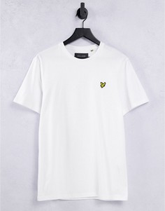 Белая футболка из органического хлопка с логотипом Lyle & Scott-Белый