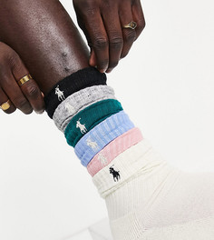 Эксклюзивный набор из 6 пар цветных носков с логотипом игрока в поло Polo Ralph Lauren x ASOS-Разноцветный