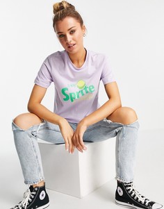 Сиреневая выбеленная футболка с принтом "Sprite" ASOS DESIGN-Фиолетовый цвет