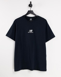 Черная футболка с логотипом New Balance – эксклюзивно для ASOS-Черный цвет