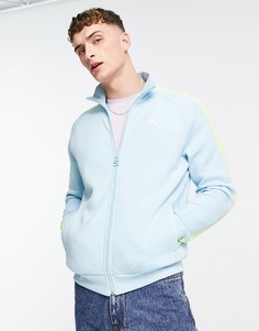 Голубая куртка Puma Summer Luxe T7-Голубой