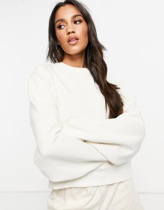 Бежевый свитшот adidas Originals Essentials-Белый