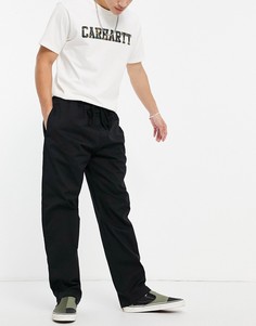 Черные свободные брюки прямого кроя Carhartt WIP Lawton-Черный цвет